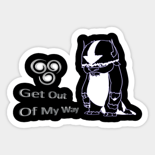 Appa - Get Out Of My Way Sticker